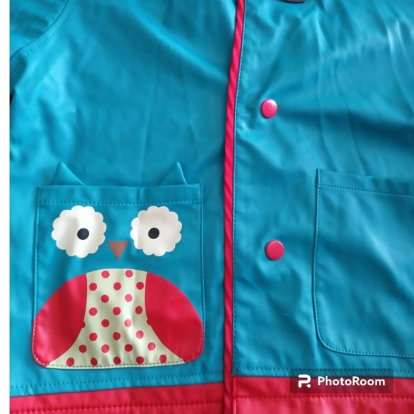 Skip Hop Zoo Little Kid-Toddler Hooded Raincoat for Girls, Owl, Blue. Si… - Picture 16 of 16